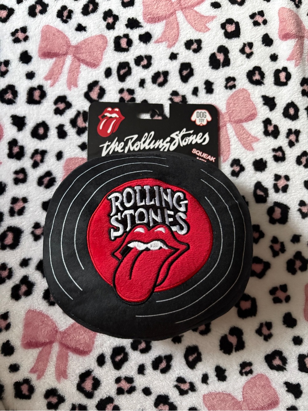 Rolling Stones Limited Edition Squeaky Dog Toy New